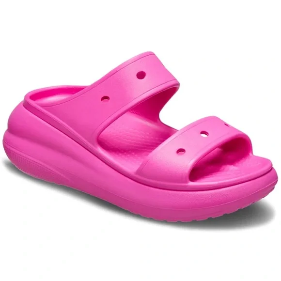 Crocs Classic Crush platform Sandal bold two-strap design.women’s size 7 Men 5 - Picture 2 of 12